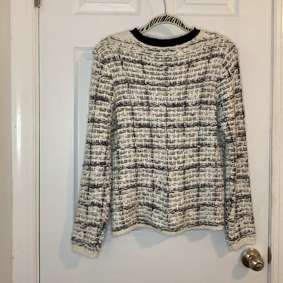 SIONI black and white cardigan. Size S - Picture 2 of 6